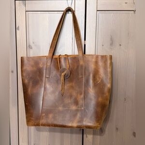 100% Top Grain Leather tote bag purse QUALITY MADE
